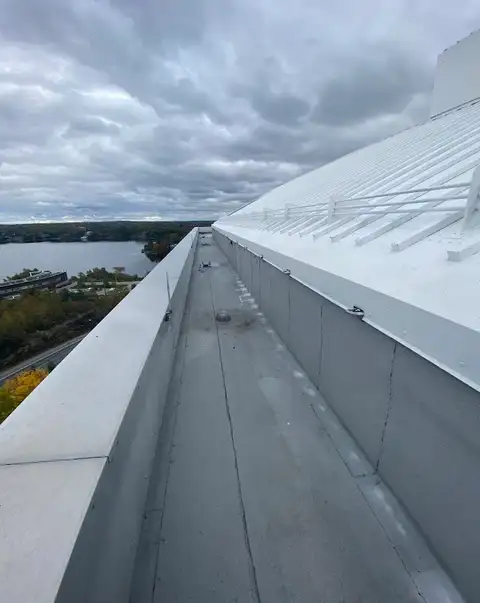 Roofing work in progress by D C United Roofing